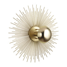 Load image into Gallery viewer, Golden Metal Spike Wall Light