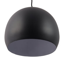 Load image into Gallery viewer, Black Hemispherical Metal Single Hanging Light