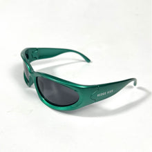 Load image into Gallery viewer, Escape Oval Unisex Sunglasses : Green with Black Tint