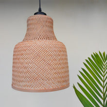 Load image into Gallery viewer, Ohm - Unique handmade Woven Hanging Pendant Light, Natural/Bamboo Pendant Light for Home restaurants and offices.(Size: 11" * 13" )-Lamps-Claymango.com