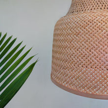Load image into Gallery viewer, Ohm - Unique handmade Woven Hanging Pendant Light, Natural/Bamboo Pendant Light for Home restaurants and offices.(Size: 11" * 13" )-Lamps-Claymango.com