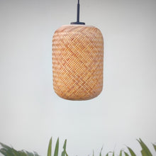 Load image into Gallery viewer, VANSHA-Unique handmade Woven Hanging Pendant Light, Natural/Bamboo Pendant Light for Home restaurants and offices.(Size: 11&quot; * 8&quot; )-Lighting-Claymango.com
