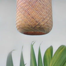 Load image into Gallery viewer, VANSHA-Unique handmade Woven Hanging Pendant Light, Natural/Bamboo Pendant Light for Home restaurants and offices.(Size: 11" * 8" )-Lighting-Claymango.com