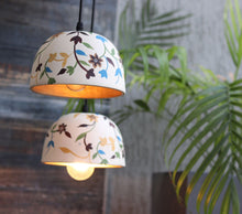 Load image into Gallery viewer, Combo of 2 dome shape Flower hanging lamp