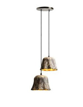 Load image into Gallery viewer, Combo of 2 designer Hand Painted Grey hanging lamp
