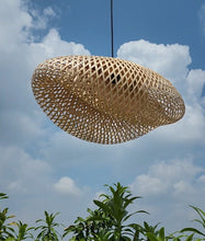 Load image into Gallery viewer, S Curve - Unique handmade Woven Hanging Pendant Light, Natural/Bamboo Pendant Light for Home restaurants and offices.