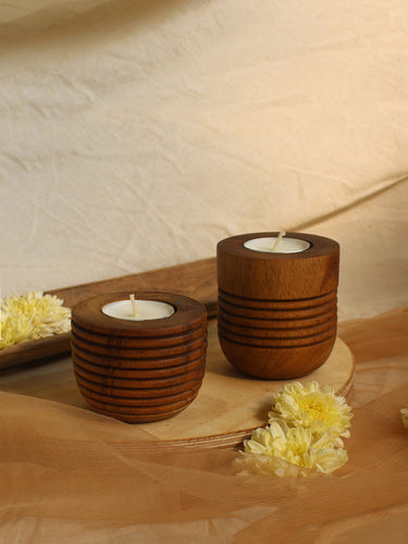 Bowl Tea-Lights (Set of 2) - Studio Indigene