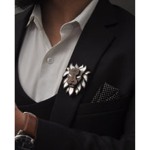 Load image into Gallery viewer, Leo Brooch from Mother of Pearl series - Zodiac collection - Twofolds