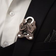 Load image into Gallery viewer, Gemini Brooch from Mother of Pearl series - Zodiac collection - Twofolds