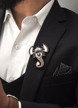 Load image into Gallery viewer, Scorpion Brooch from Mother of Pearl series - Zodiac collection - Twofolds