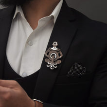 Load image into Gallery viewer, Aquarius Brooch from Mother of Pearl series - Zodiac collection - Twofolds