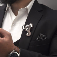 Load image into Gallery viewer, Scorpion Brooch from Mother of Pearl series - Zodiac collection - Twofolds