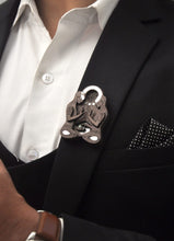 Load image into Gallery viewer, Gemini Brooch from Mother of Pearl series - Zodiac collection - Twofolds