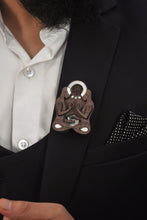 Load image into Gallery viewer, Gemini Brooch from Mother of Pearl series - Zodiac collection - Twofolds