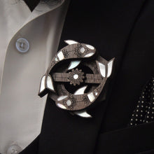 Load image into Gallery viewer, Pisces Brooch from Mother of Pearl series - Zodiac collection - Twofolds