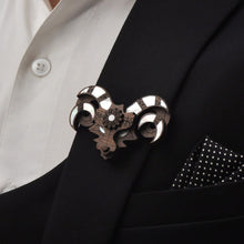 Load image into Gallery viewer, Aries Brooch from Mother of Pearl series - Zodiac collection - Twofolds