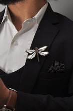 Load image into Gallery viewer, Dragonfly(White MOP) - Handcrafted Mother Of Pearl Inlaid brooch from Seafret collection.(Basic)