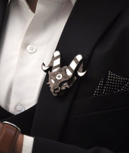 Load image into Gallery viewer, Capricorn Brooch from Mother of Pearl series - Zodiac collection - Twofolds