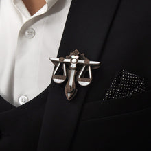 Load image into Gallery viewer, Libra Brooch from Mother of Pearl series - Zodiac collection - Twofolds