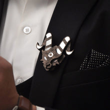 Load image into Gallery viewer, Capricorn Brooch from Mother of Pearl series - Zodiac collection - Twofolds