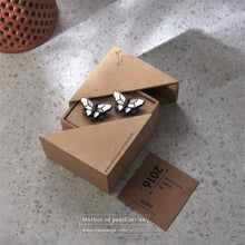Load image into Gallery viewer, Butterfly - White Mother of pearl inlaid handcrafted cufflinks