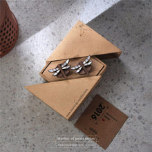 Load image into Gallery viewer, Dragonfly White Mother of pearl inlaid handcrafted cufflinks