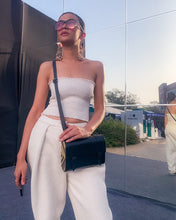 Load image into Gallery viewer, "Kamsa" Cross body | sling bag Handcrafted in Genuine Nappa leather, Brass and premium wood.