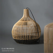 Load image into Gallery viewer, Tumip - Unique handmade Woven Hanging Pendant Light, Natural/Cane Pendant Light for Home restaurants and offices.