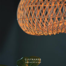Load image into Gallery viewer, Convex Unique handmade Woven Hanging Pendant Light, Natural/Cane Pendant Light for Home restaurants and offices.