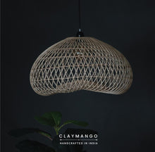 Load image into Gallery viewer, Convex Unique handmade Woven Hanging Pendant Light, Natural/Cane Pendant Light for Home restaurants and offices.