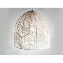 Load image into Gallery viewer, Tarasi -Unique handmade Woven Hanging Pendant Light, Natural/Cotton Thread Weave Pendant Light for Home restaurants and offices.