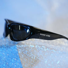 Load image into Gallery viewer, Escape Oval Unisex Sunglasses: Black with Black Tint