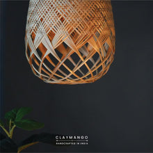 Load image into Gallery viewer, Cyclic Jelly: Unique handmade Woven Hanging Pendant Light, Natural/Bamboo Pendant Light for Home restaurants and offices.
