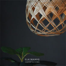 Load image into Gallery viewer, Cyclic Jelly: Unique handmade Woven Hanging Pendant Light, Natural/Bamboo Pendant Light for Home restaurants and offices.