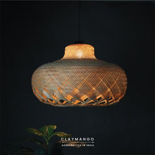 Load image into Gallery viewer, Braided Hemis : Unique handmade Woven Hanging Pendant Light, Natural/Bamboo Pendant Light for Home restaurants and offices.