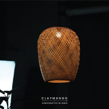 Load image into Gallery viewer, Cyclic Oval: Unique handmade Woven Hanging Pendant Light, Natural/Bamboo Pendant Light for Home restaurants and offices