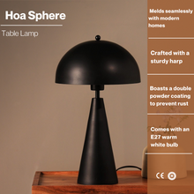 Load image into Gallery viewer, Hoa Sphere - Table Lamp, Modern Scandinavian Design, Premium Metallic Finish, Easy Installation
