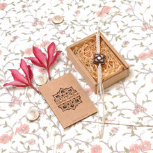 Load image into Gallery viewer, Amaya-Handcrafted Wooden &amp; Mother-of-Pearl Rakhis – A Celebration of Design and Tradition
