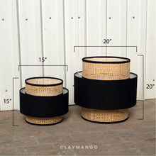 Load image into Gallery viewer, Bali Classic - Pendant lamp with Natural bamboo mesh for Home, restaurants and offices.
