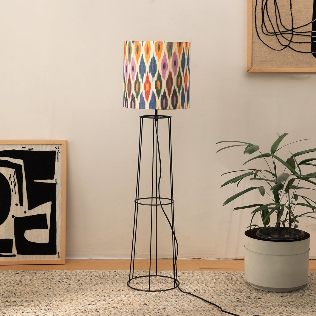 IKKAT Floor Lamp 100 -Ikkat Fabric, Floor Lamp, Indian and Scandinavia fusion, modern Lamps, trending floor lamp
