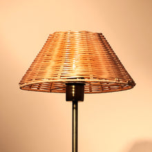 Load image into Gallery viewer, Natural Cane Lamp - Made from Rattan, Handweaving, Antique Finish of Base
