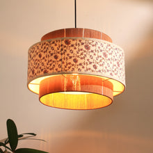 Load image into Gallery viewer, Colour Weave - Threading, Handmade, Scandi-Style Hanging Lamp
