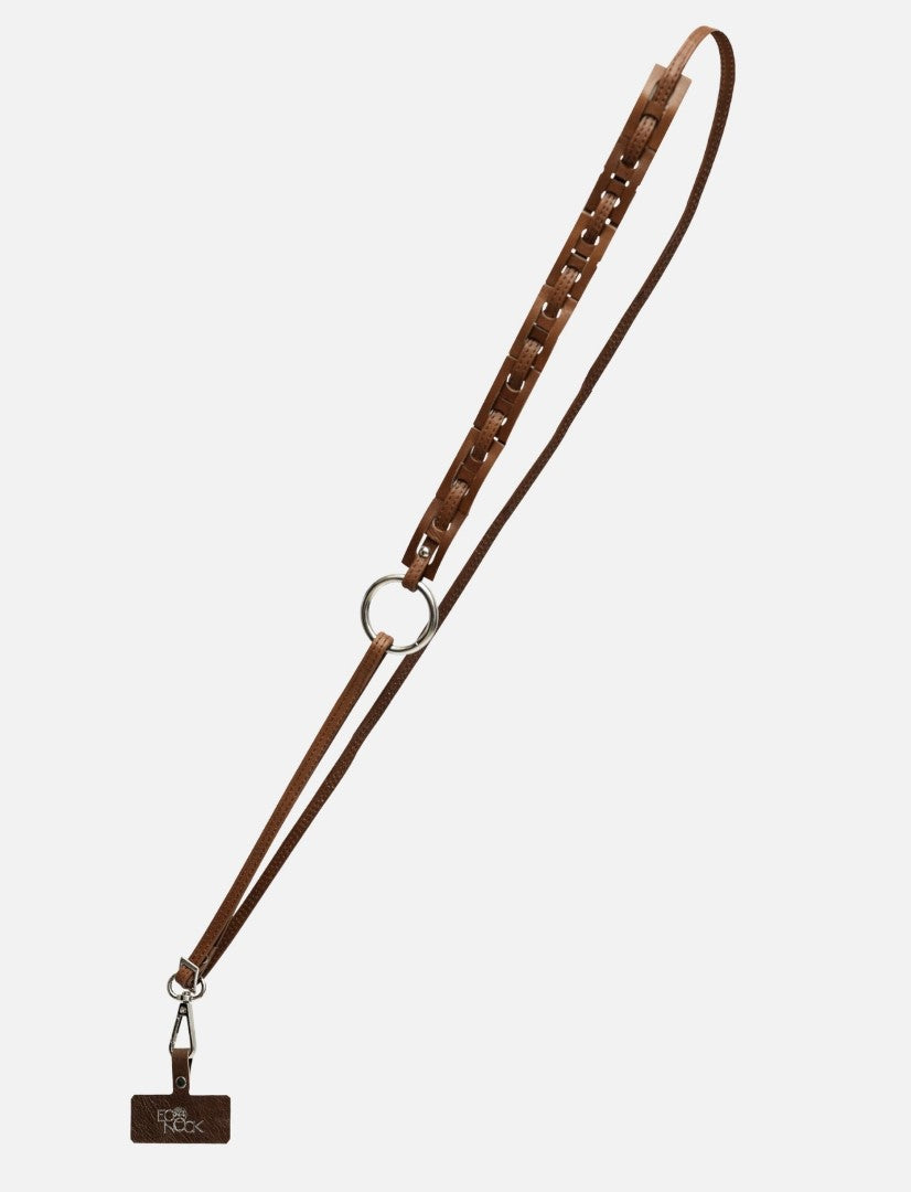 Kenza Phone Lanyard in Tan