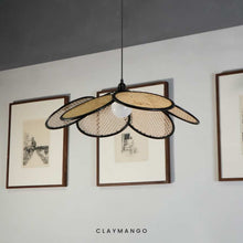 Load image into Gallery viewer, Sersez 2.0 - Unique handmade Woven Hanging Pendant Light, Natural/Cane Pendant Light for Home Restaurants and Offices.
