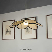 Load image into Gallery viewer, Sersez 2.0 - Unique handmade Woven Hanging Pendant Light, Natural/Cane Pendant Light for Home Restaurants and Offices.
