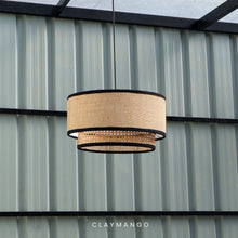 Load image into Gallery viewer, Tulum Classic   - Pendant lamp with Natural bamboo mesh for Home, restaurants and offices.
