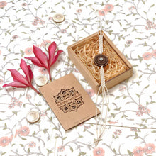 Load image into Gallery viewer, Taru(White)-Handcrafted Wooden &amp; Mother-of-Pearl Rakhis with Silk yarn braiding – A Celebration of Design and Tradition
