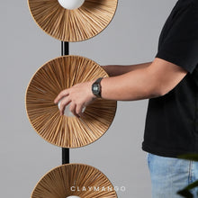 Load image into Gallery viewer, Solara Floor Lamp with Raffia  for Home, restaurants and offices.
