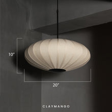Load image into Gallery viewer, Ovo  - Fabric Pendant lamp for Home, restaurants and offices.
