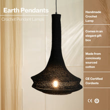 Load image into Gallery viewer, Earth Pendant  - Cotton Crochet, Handcrafted Weaves, Sturdy Construction
